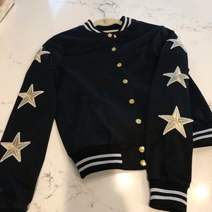 Star Patch Bomber Jacket
